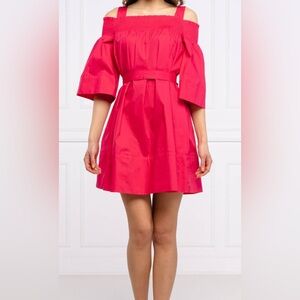 Twinset Pink Mini Dress | Size 38 | Chic Off-Shoulder Style 💕🌸
